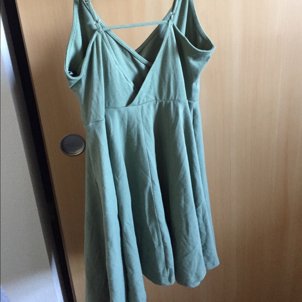 Forever 21 light green wrap dress!